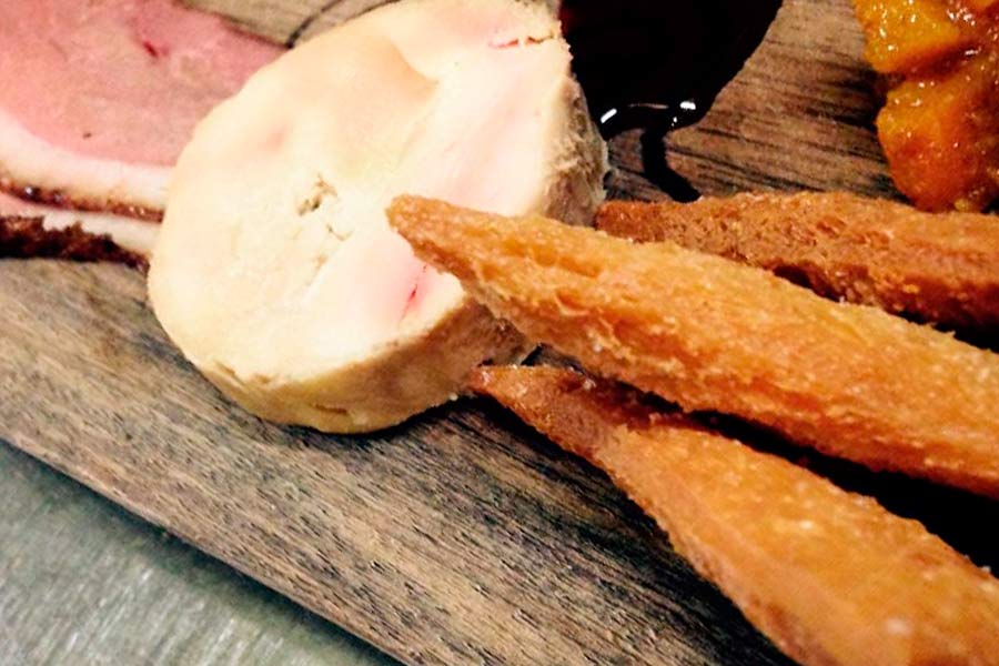 foie torchon smoked duck breast